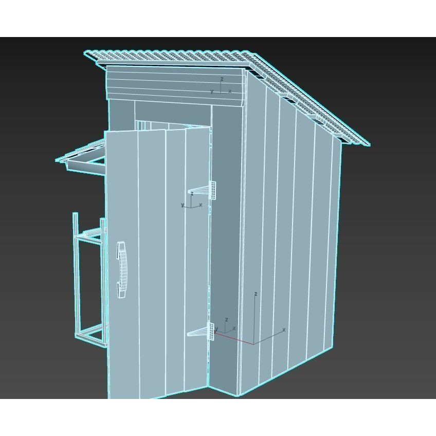 Old Smokehouse 3D Model – Realistic PBR Asset for Game Ready Use