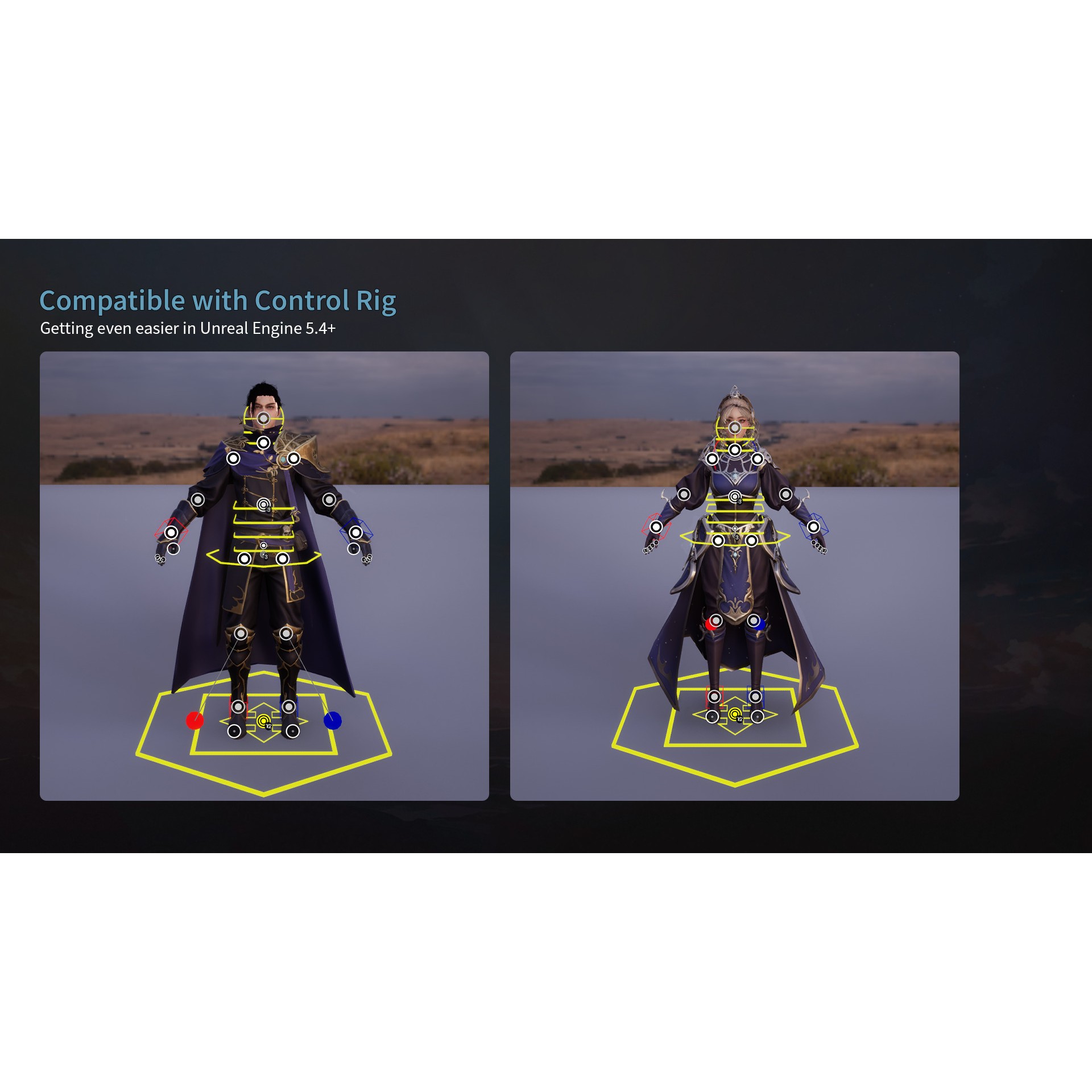 MMORPG Champion Mages - Low-Poly Game-Ready 3D Model - View 18
