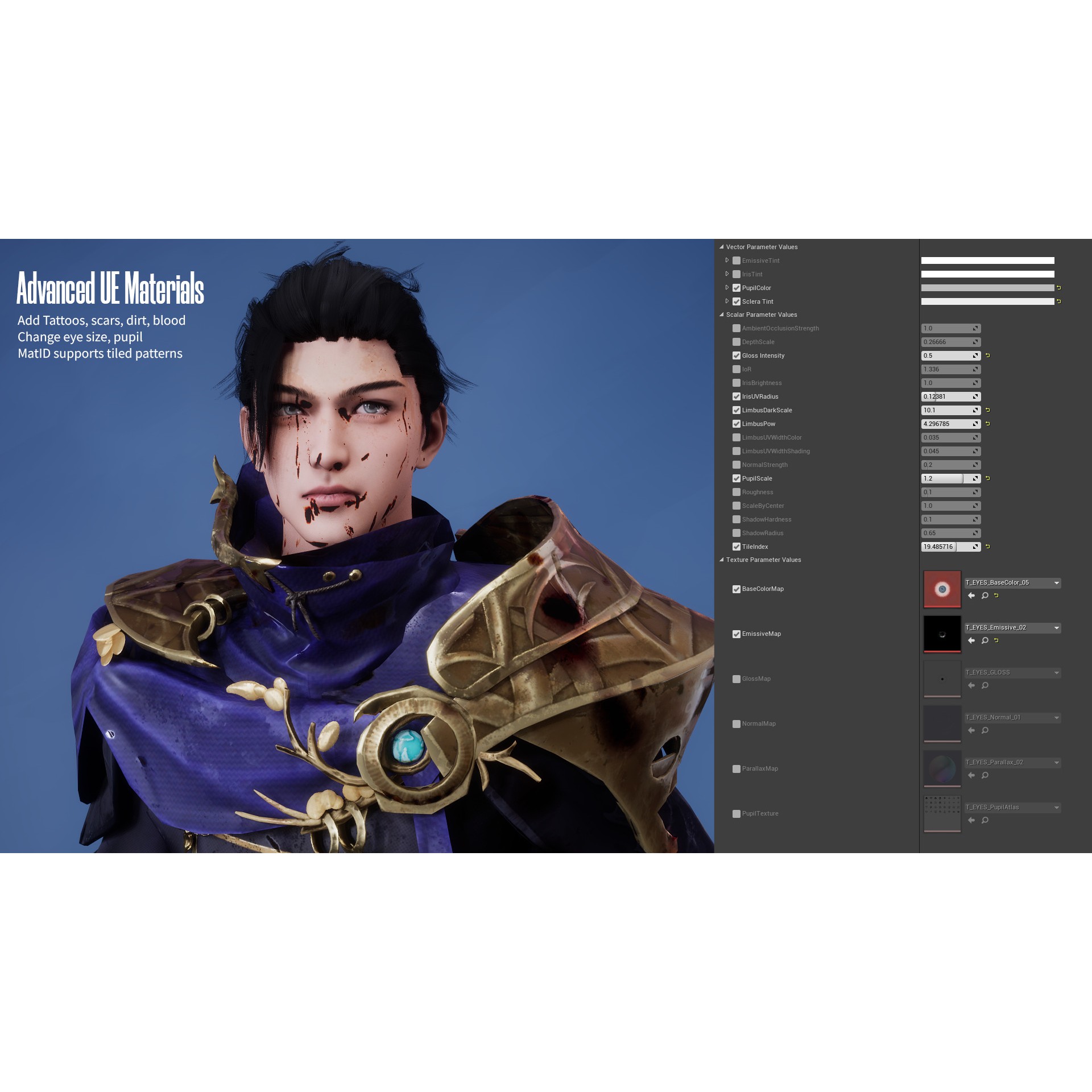 MMORPG Champion Mages - Low-Poly Game-Ready 3D Model - View 23