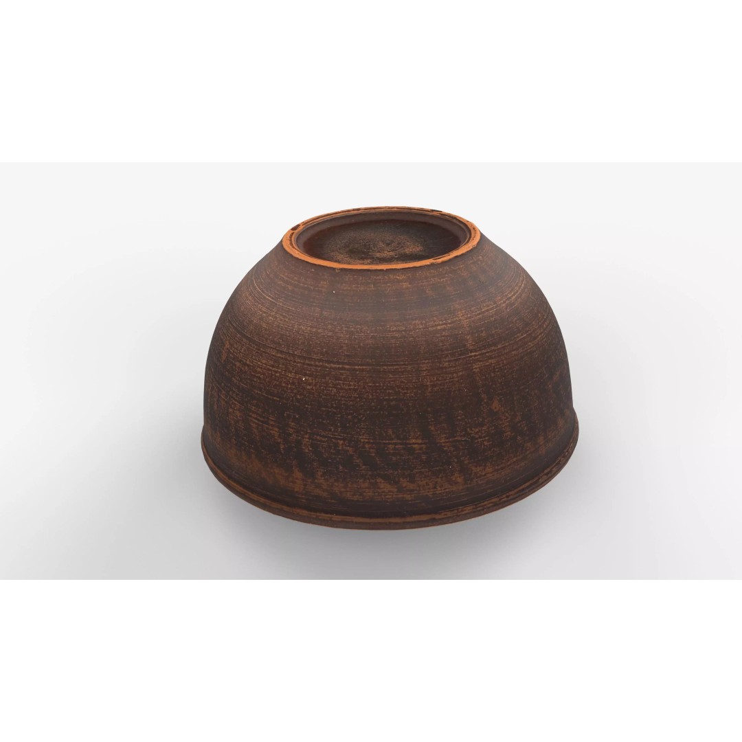 Clay Bowl 3D Model – Photorealistic Low Poly Scan, Blender - View 8