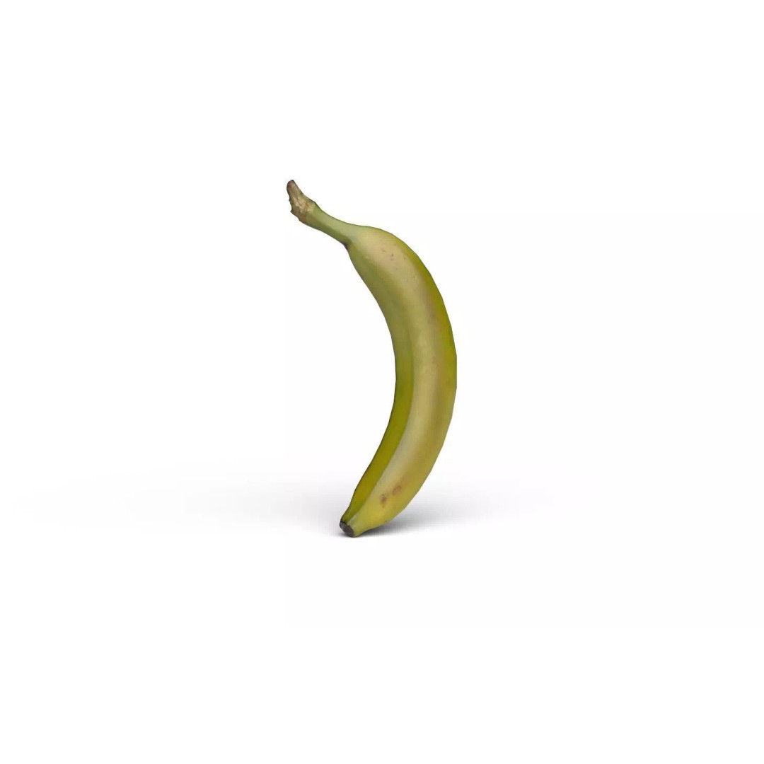 Banana 3D Model – Low Poly Game Asset, FBX, PBR Textures - View 2