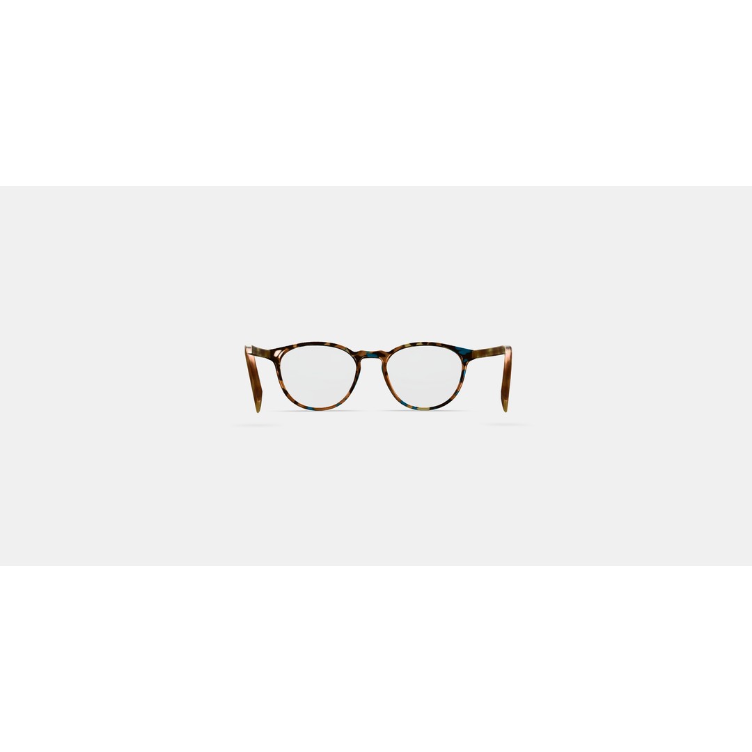 Butler Low Bridge Fit Eyeglasses 3D Model – Teal Tortoise, PBR Textures - View 15
