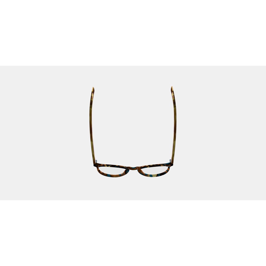 Butler Low Bridge Fit Eyeglasses 3D Model – Teal Tortoise, PBR Textures - View 8