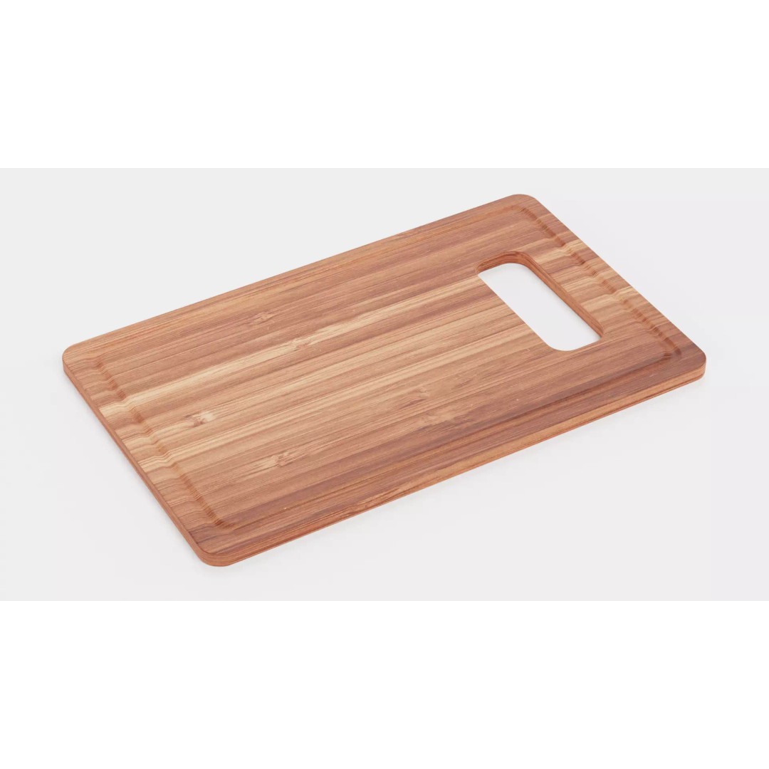Bamboo Cooking Boards 3D Model – Low Poly Kitchenware Set, FBX - View 10