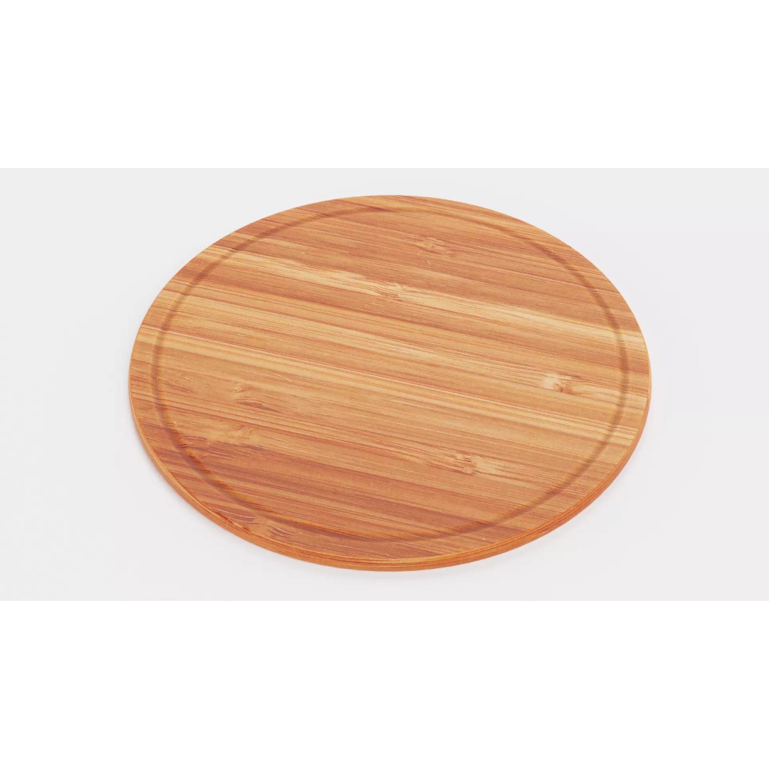 Bamboo Cooking Boards 3D Model – Low Poly Kitchenware Set, FBX - View 9
