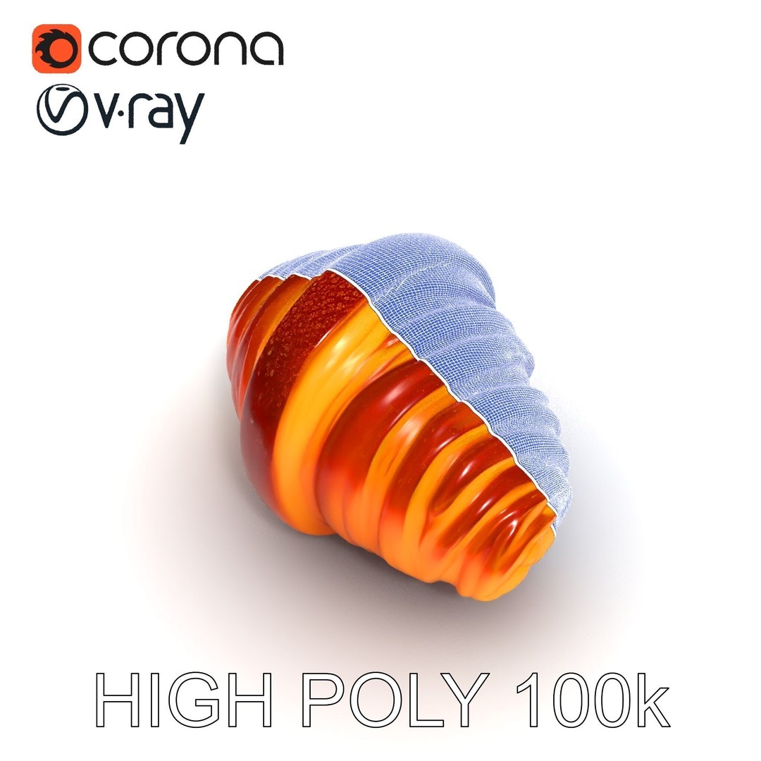 Realistic Croissant 3D Model – Low Poly PBR Asset, FBX - View 30
