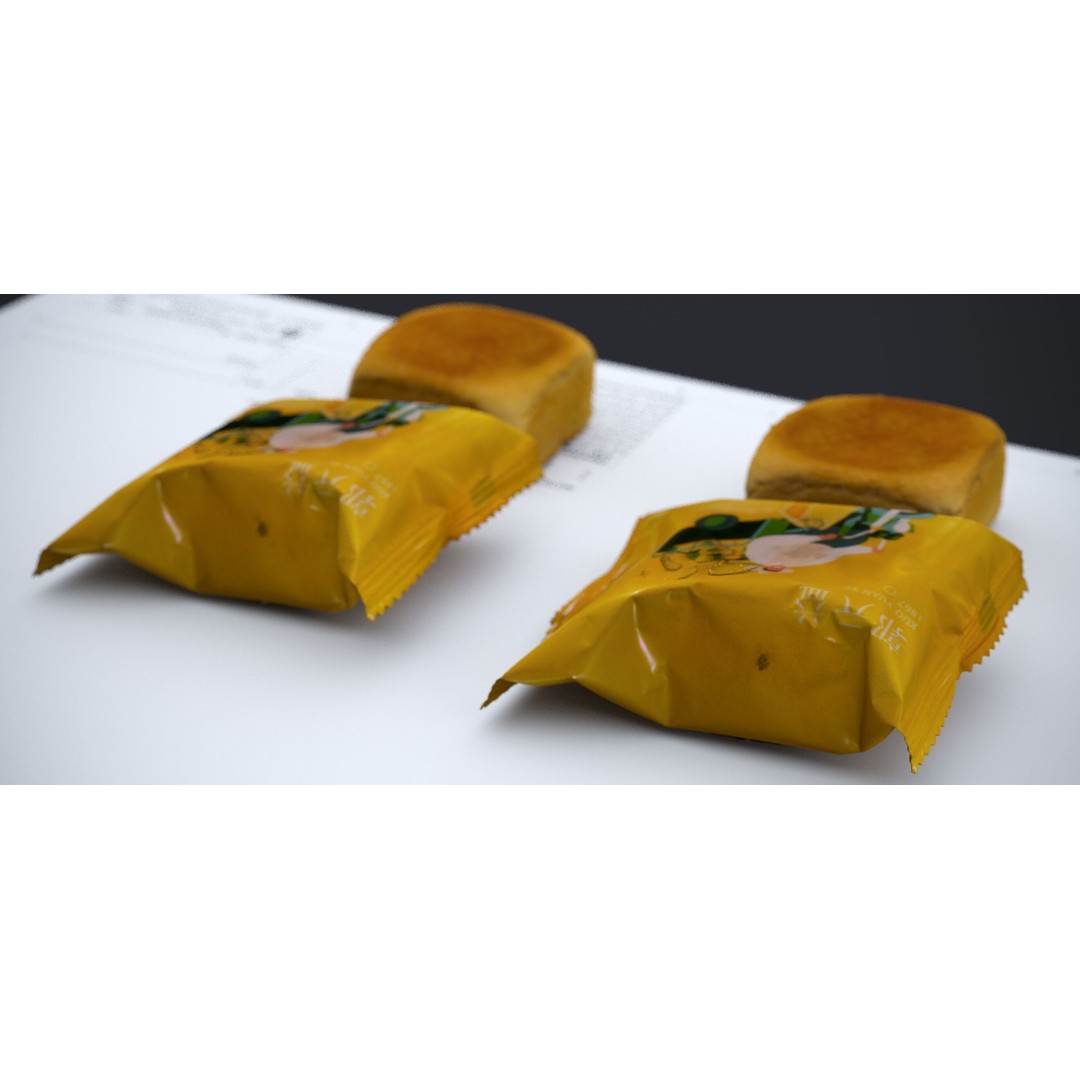Pineapple Moon Cake 3D Model – Realistic Food Asset, FBX & OBJ - View 10
