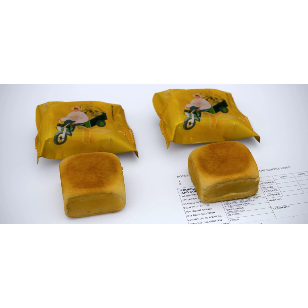 Pineapple Moon Cake 3D Model – Realistic Food Asset, FBX & OBJ - View 2