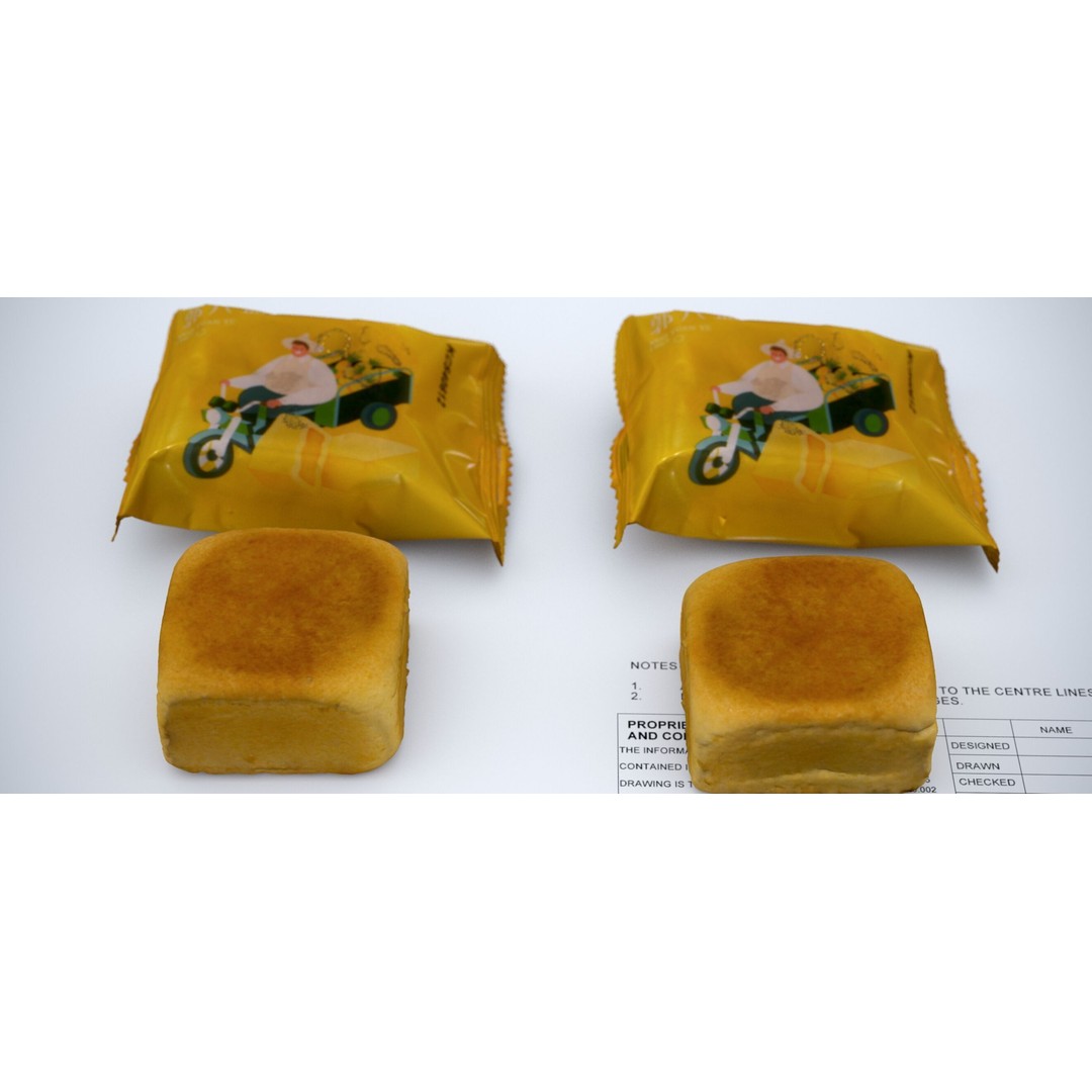 Pineapple Moon Cake 3D Model – Realistic Food Asset, FBX & OBJ - View 3