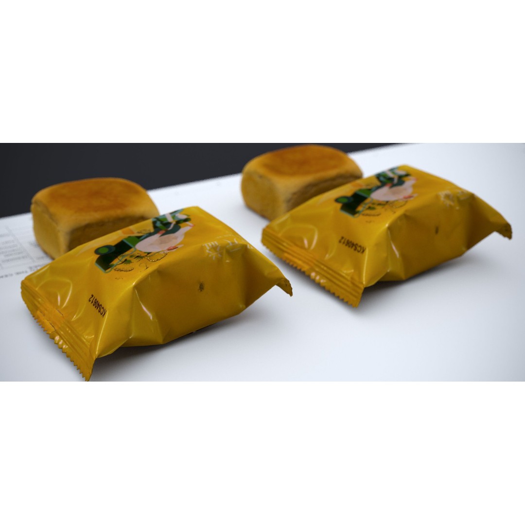Pineapple Moon Cake 3D Model – Realistic Food Asset, FBX & OBJ - View 7