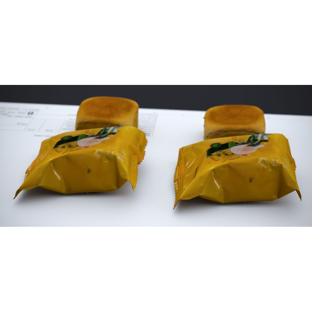 Pineapple Moon Cake 3D Model – Realistic Food Asset, FBX & OBJ - View 8