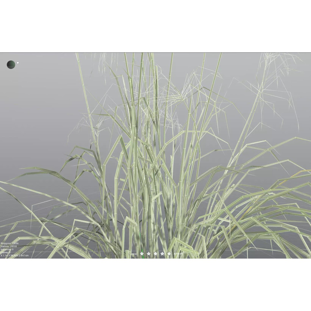 Downy Brome 3D Model – Low Poly Grass Asset, FBX & PBR Textures