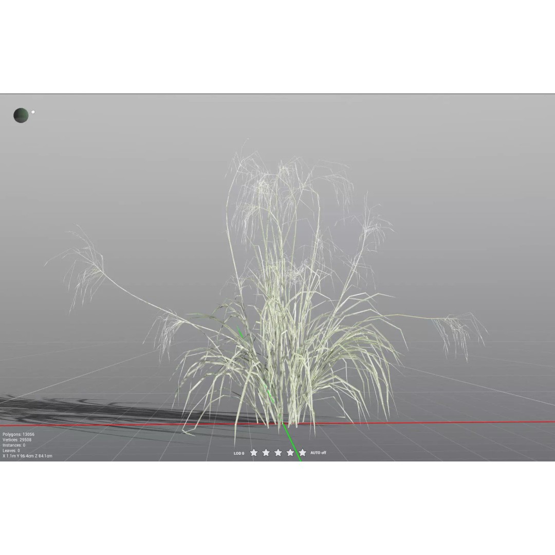 Downy Brome 3D Model – Low Poly Grass Asset, FBX & PBR Textures - View 38