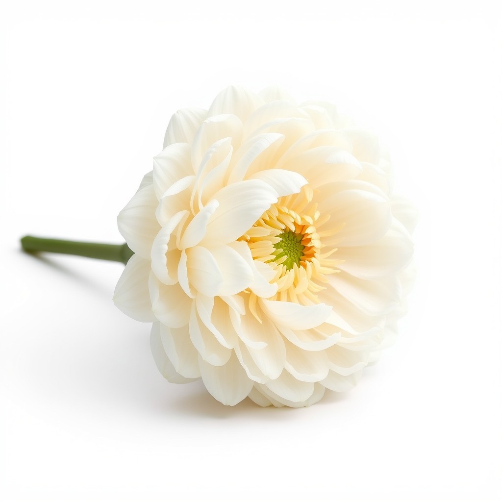 White Ranunculus Flower 3D Model – Low Poly Botanical Pack, FBX - View 5