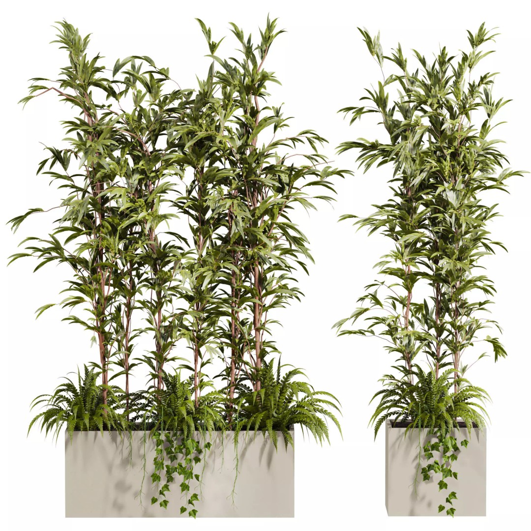 Pot Plant 3D Model – Realistic PBR Decor Asset, FBX - View 2
