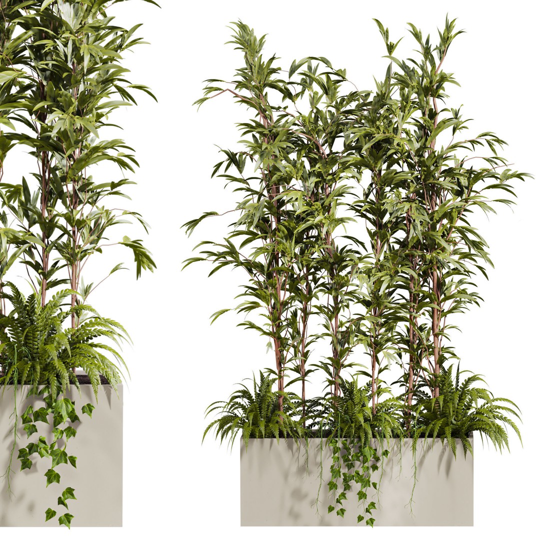 Pot Plant 3D Model – Realistic PBR Decor Asset, FBX - View 3