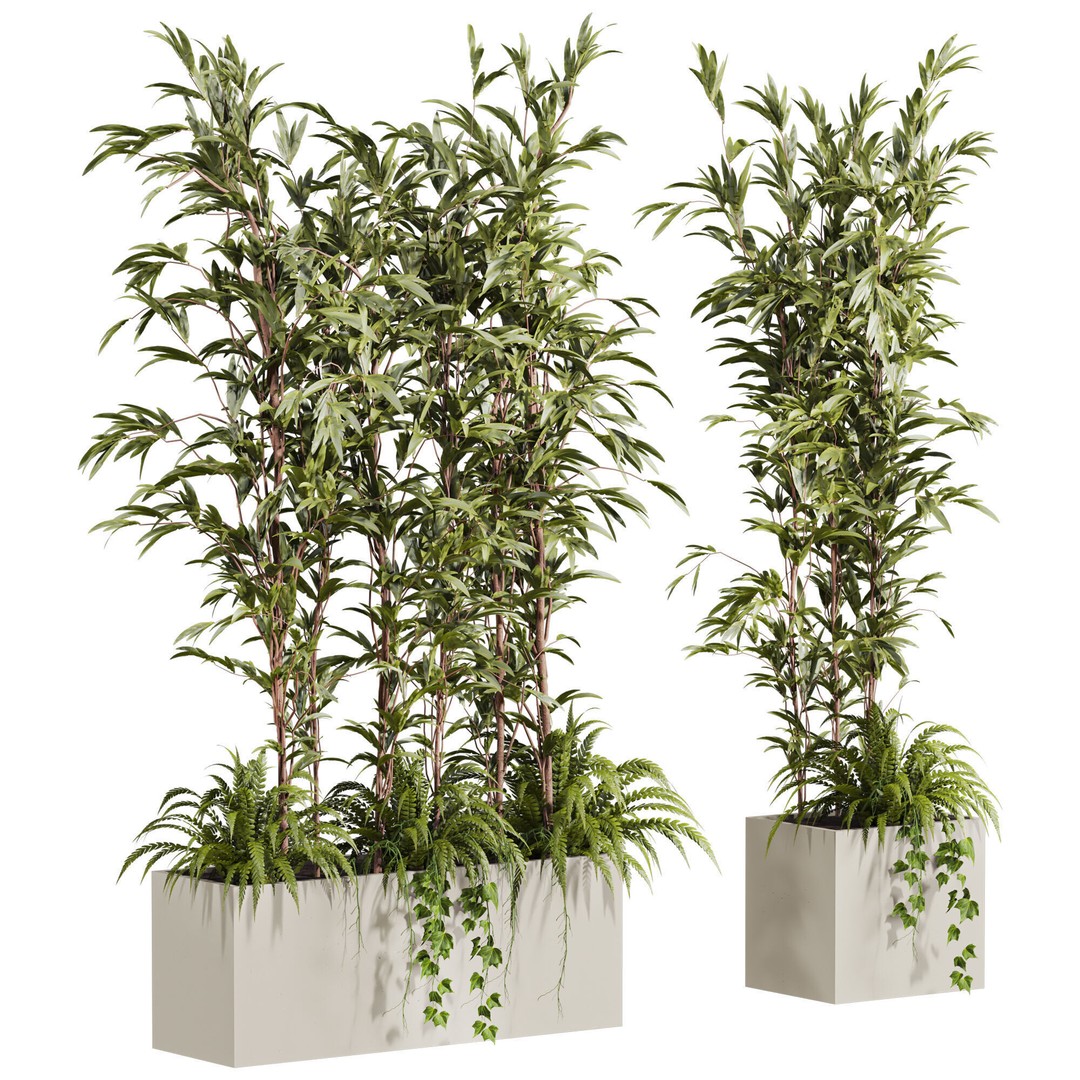 Pot Plant 3D Model – Realistic PBR Decor Asset, FBX - View 4