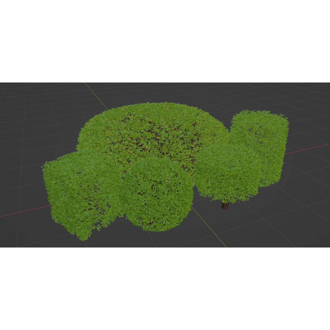 Bushes Collection 3D Model – PBR Low Poly Plants, Blender - View 9