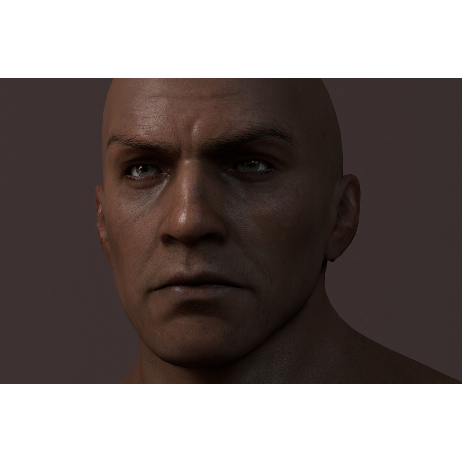 Male Base Muscle Rig - Low-Poly Game-Ready 3D Model - View 8