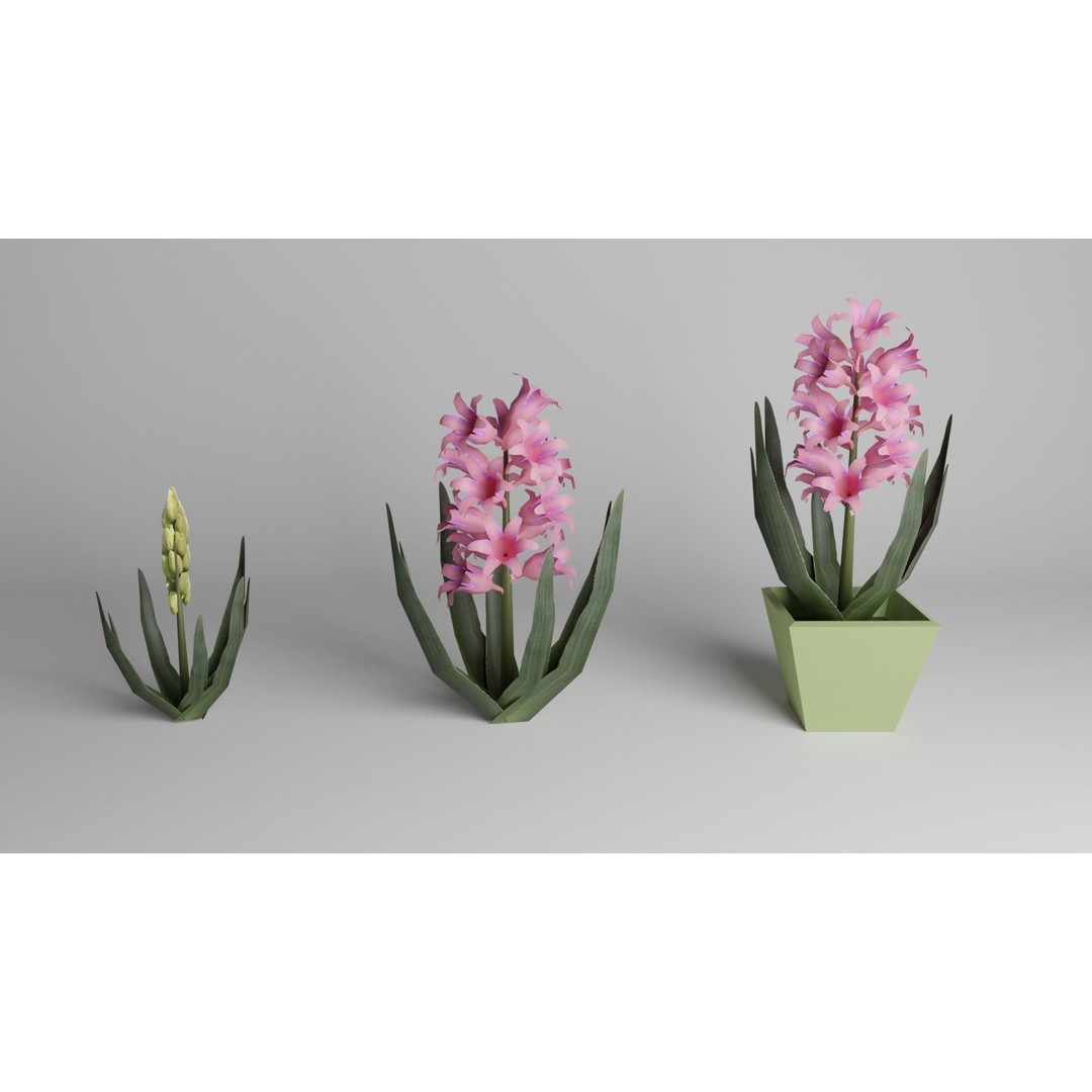 Spring Garden Flowers 3D Model – Low Poly Collection for Unity - View 10