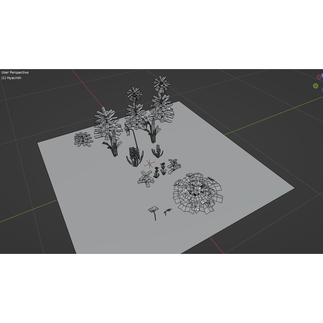 Spring Garden Flowers 3D Model – Low Poly Collection for Unity - View 7