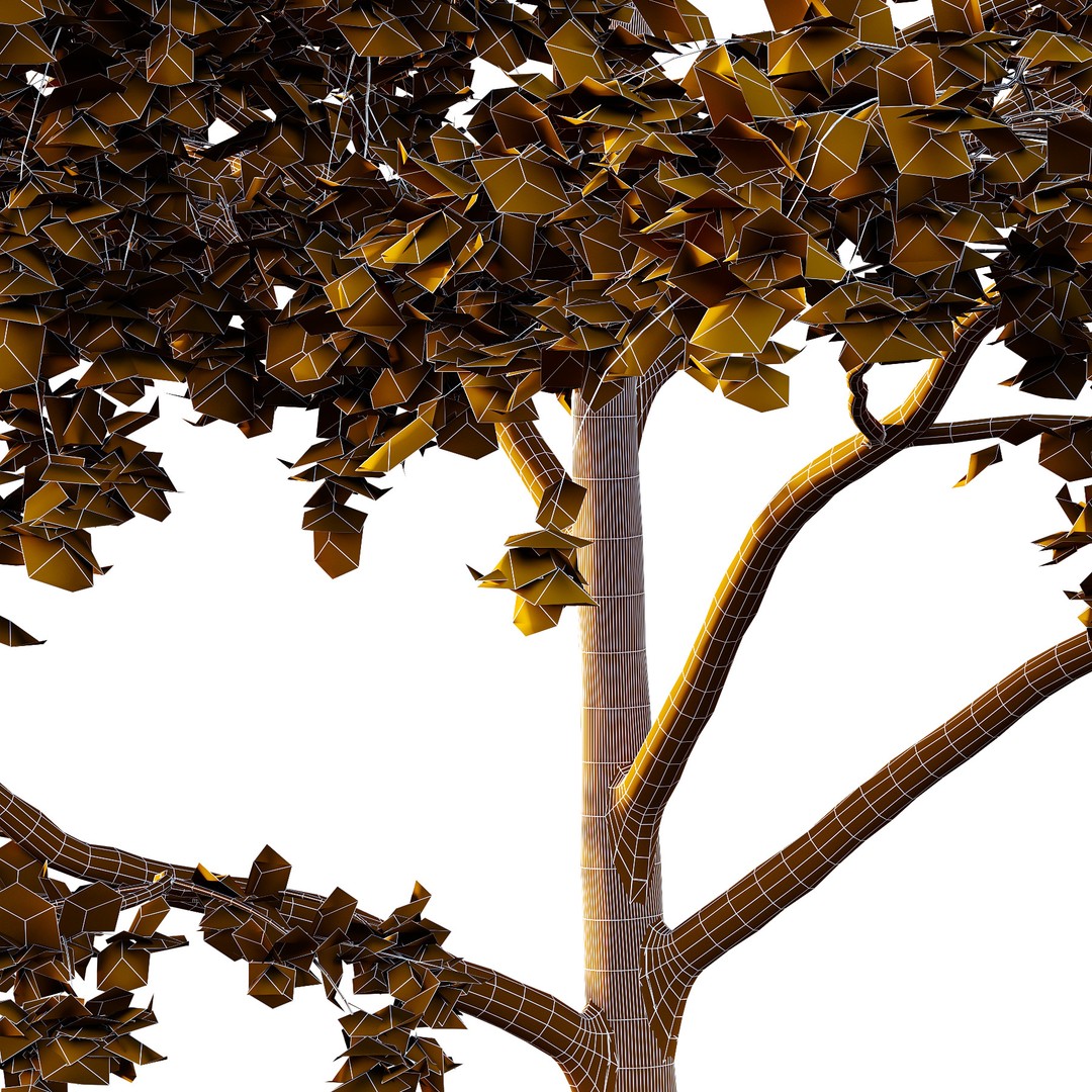 Acer Pseudoplatanus Tree 3D Model – High Poly PBR Asset, FBX & OBJ