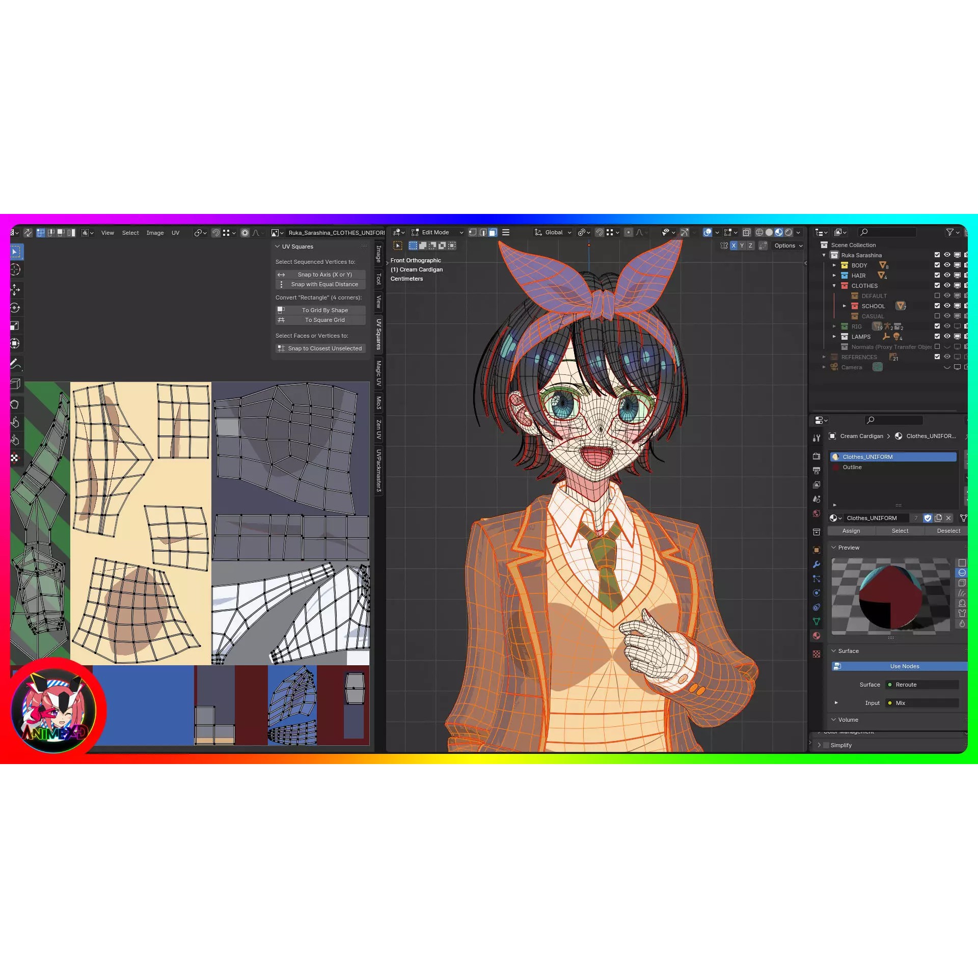 Ruka Sarashina - Rigged 3D Model - View 14