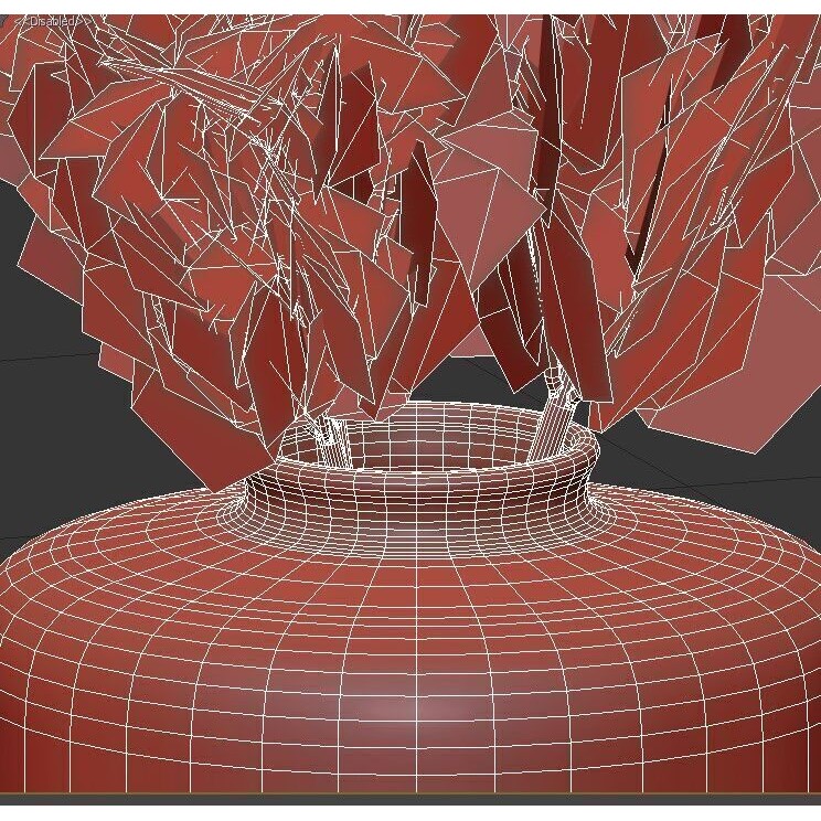 Pampas Grass 3D Model – Decorative Dry Flower for Interiors, FBX - View 9