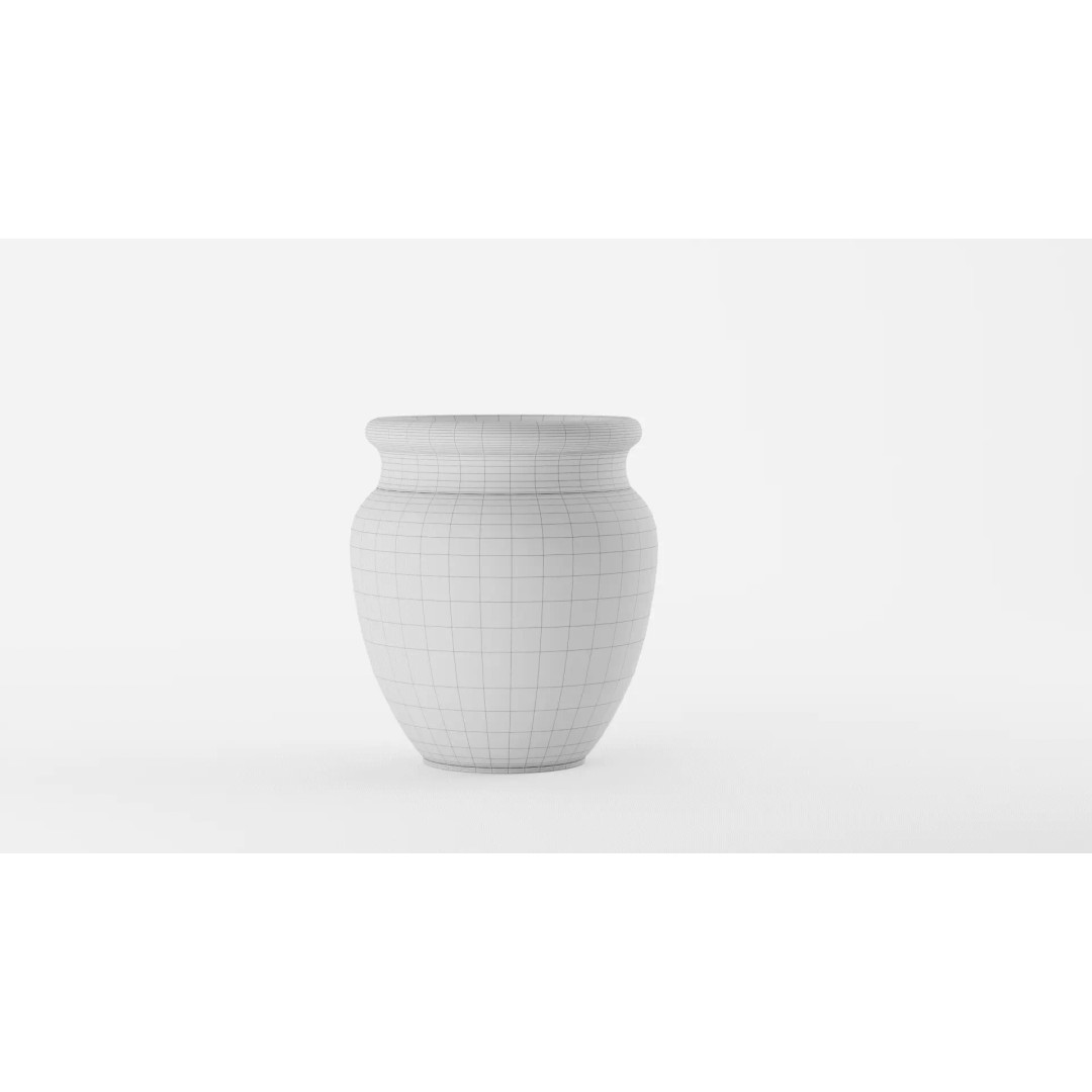 Azina Outdoor Planter 3D Model – High-Quality PBR Asset for Interior Use