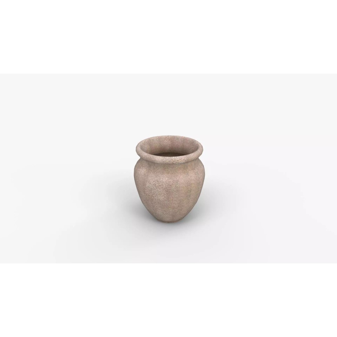 Azina Outdoor Planter 3D Model – High-Quality PBR Asset for Interior Use - View 7