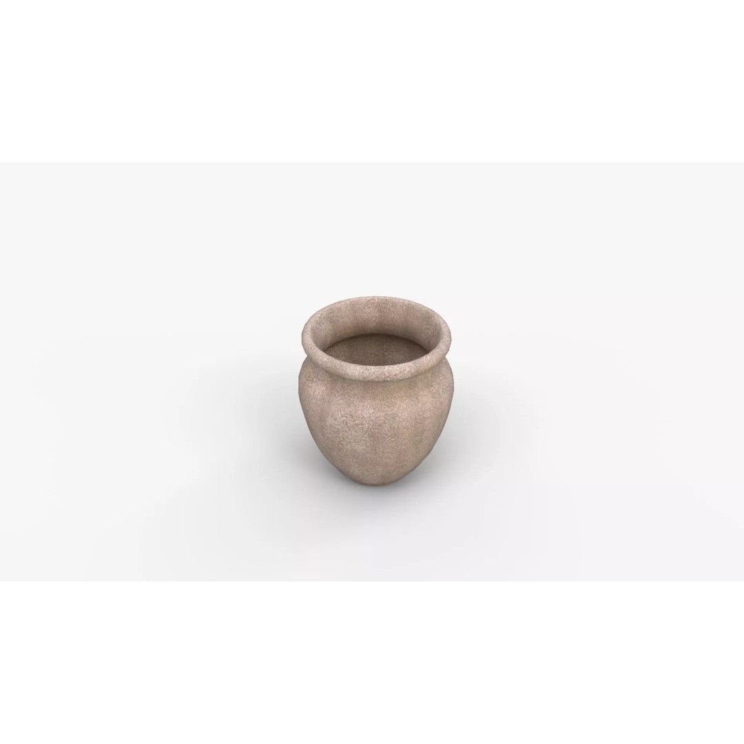 Azina Outdoor Planter 3D Model – High-Quality PBR Asset for Interior Use - View 8