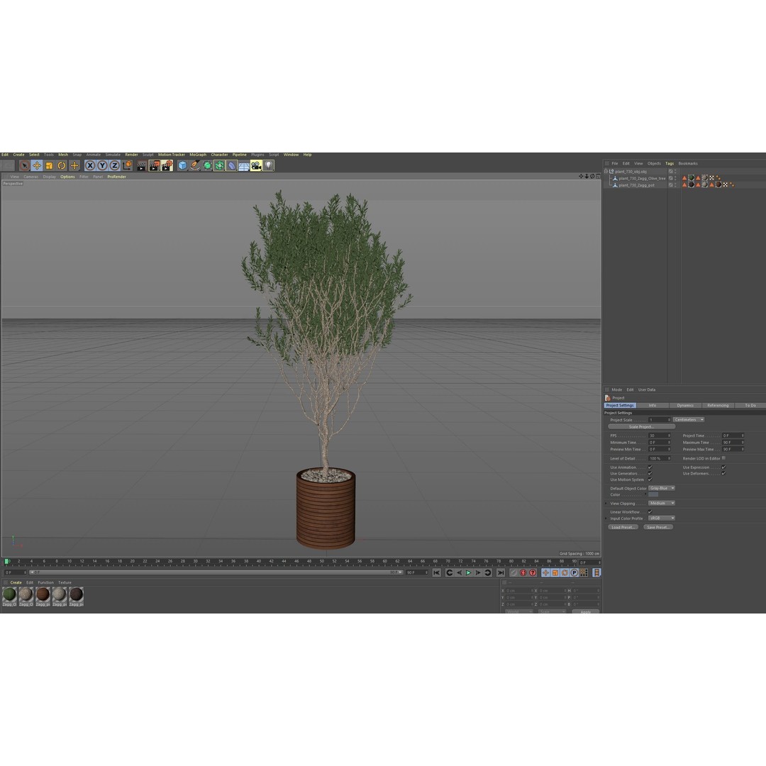 Plants Collection 730 3D Model – High Quality PBR Asset, FBX, OBJ