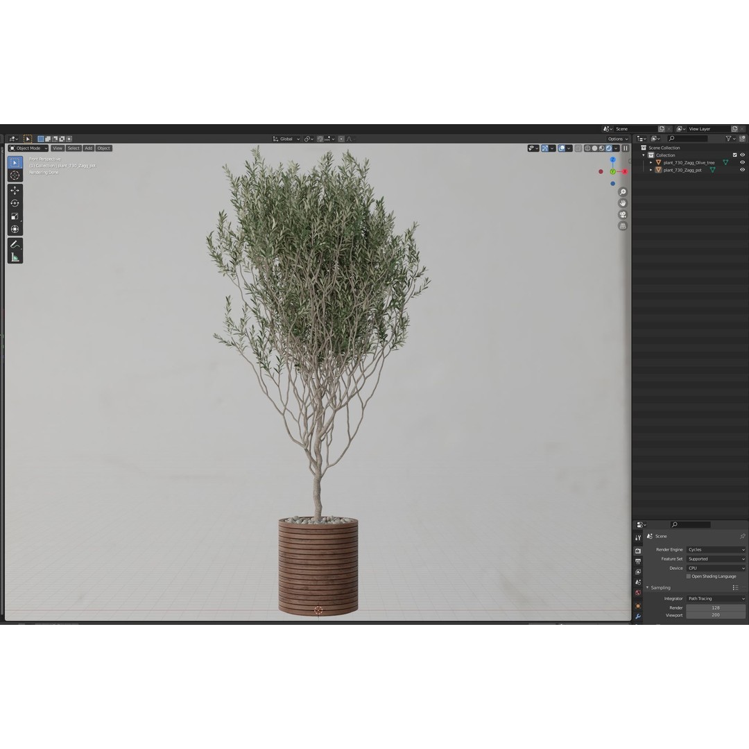 Plants Collection 730 3D Model – High Quality PBR Asset, FBX, OBJ - View 7