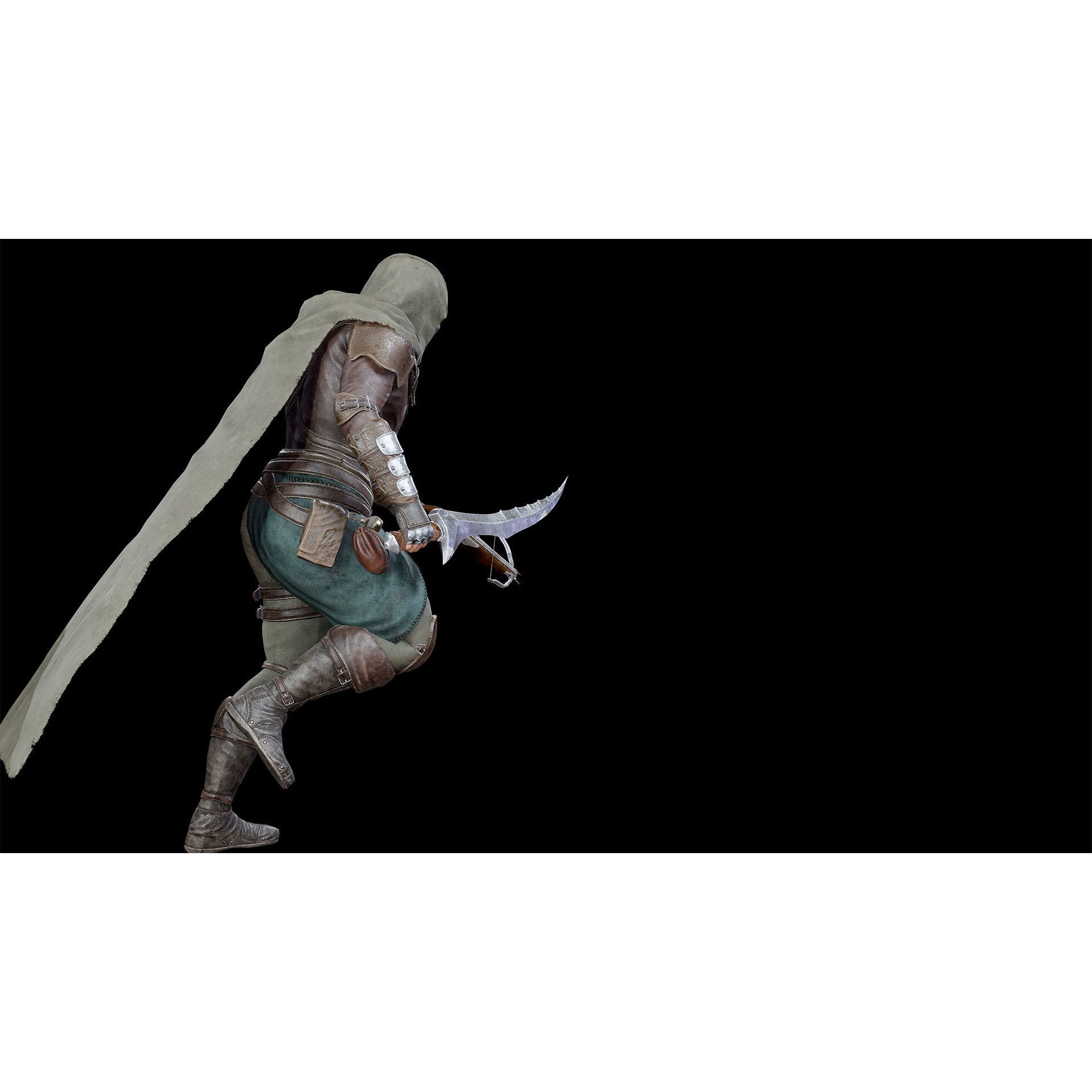 Assassin - Low-Poly Game-Ready 3D Model - View 14