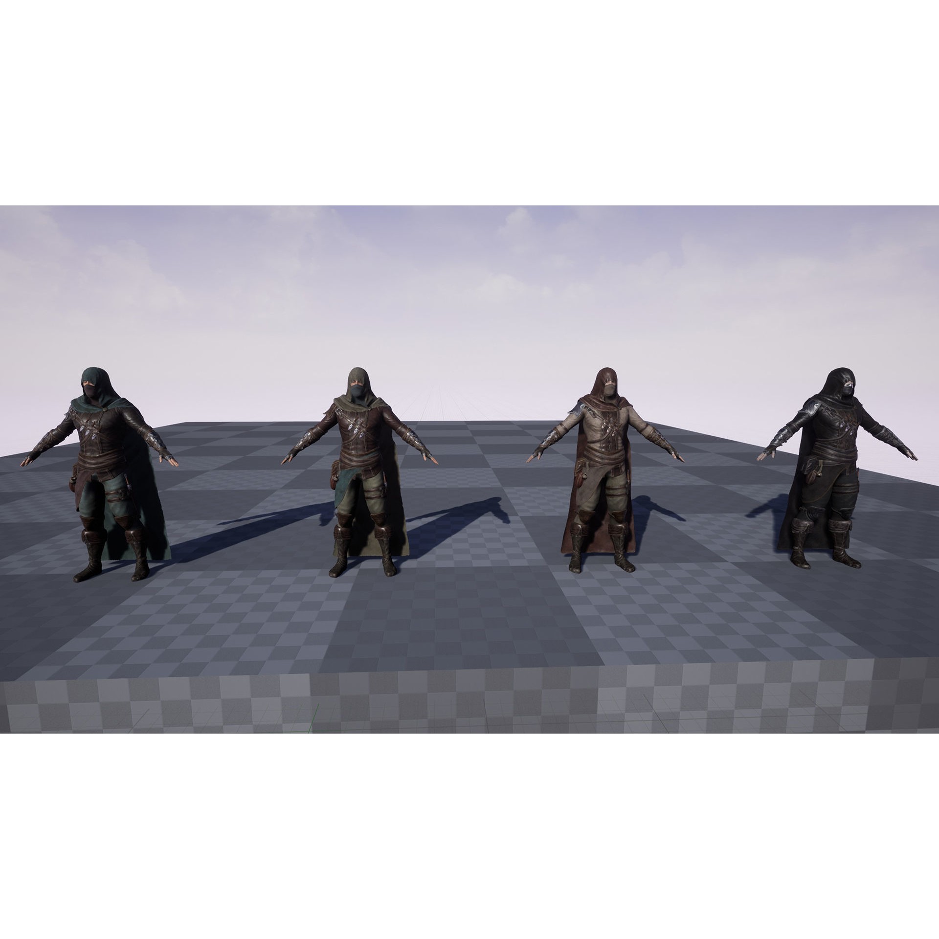 Assassin - Low-Poly Game-Ready 3D Model - View 17