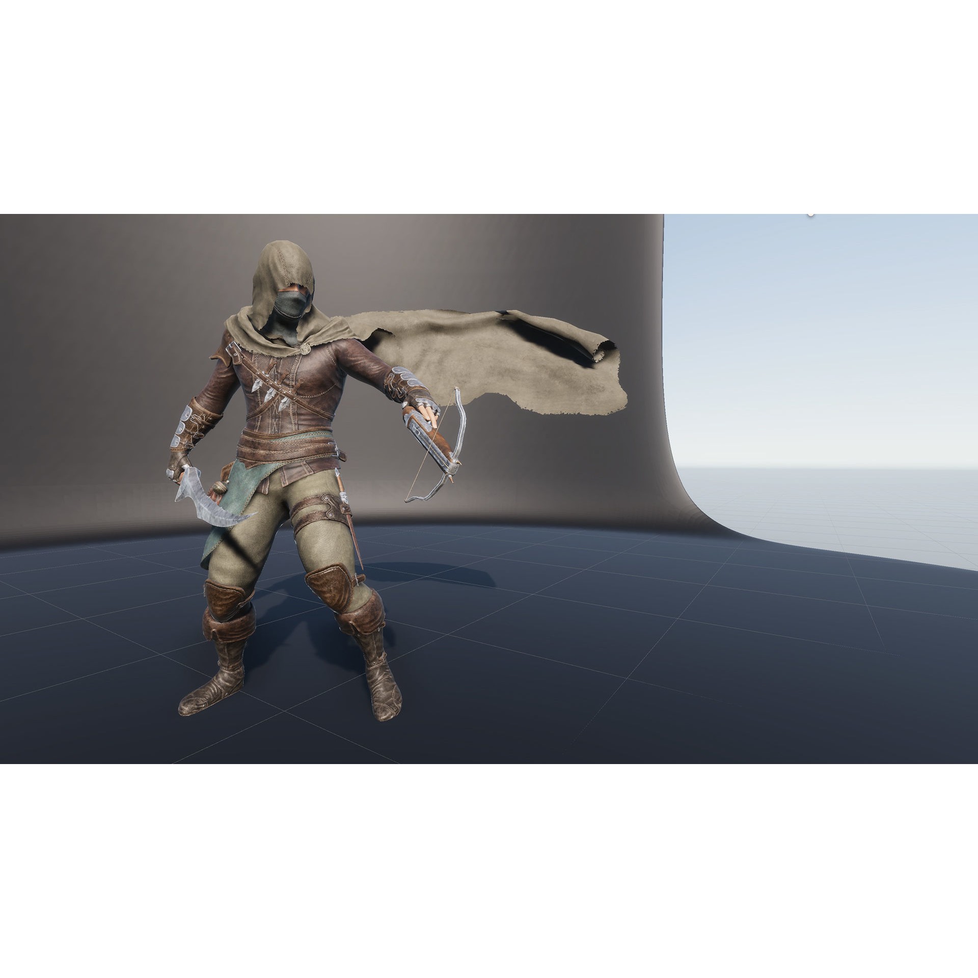 Assassin - Low-Poly Game-Ready 3D Model - View 21