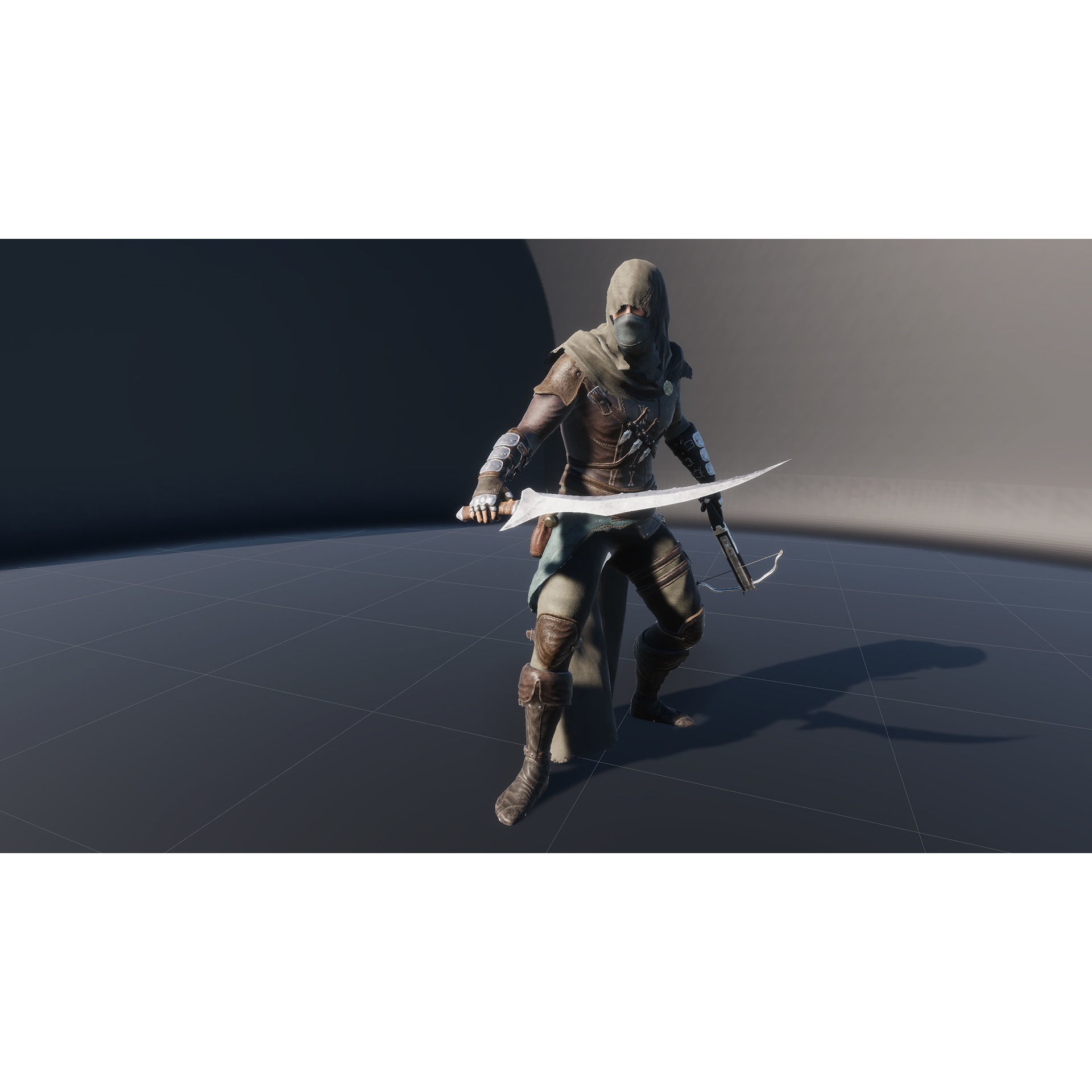 Assassin - Low-Poly Game-Ready 3D Model - View 22