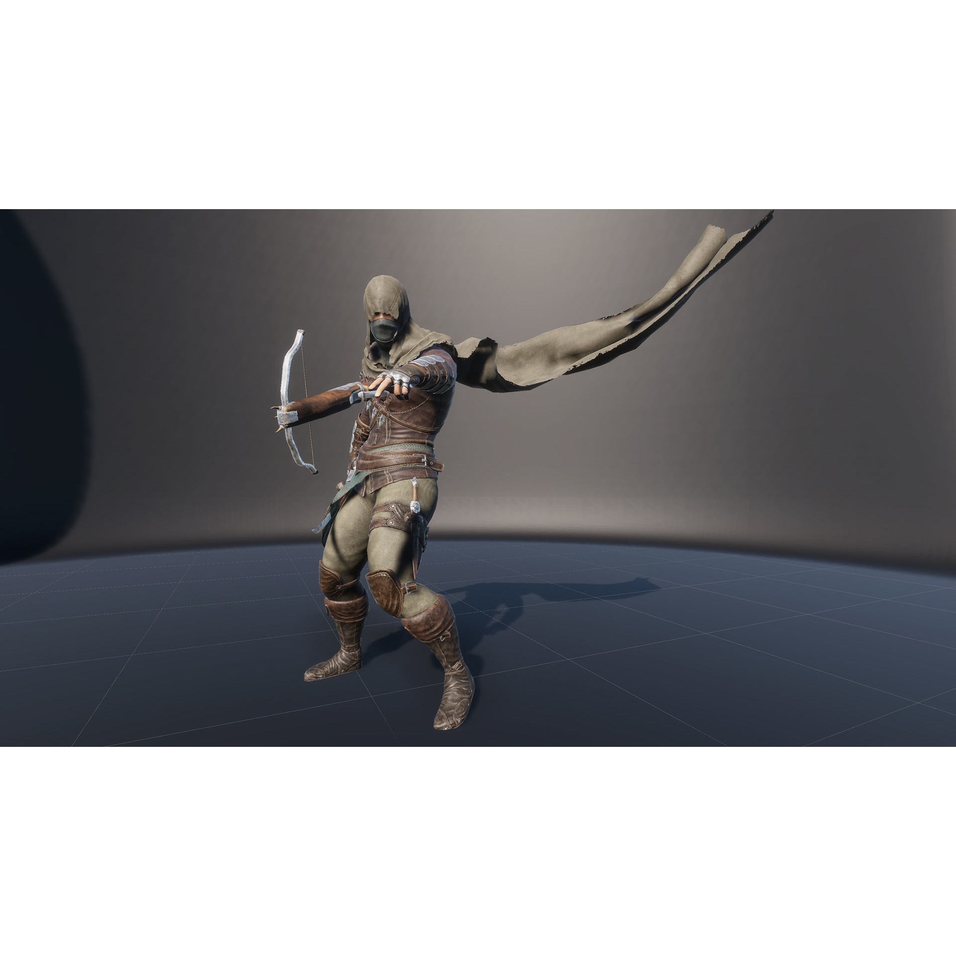 Assassin - Low-Poly Game-Ready 3D Model - View 24