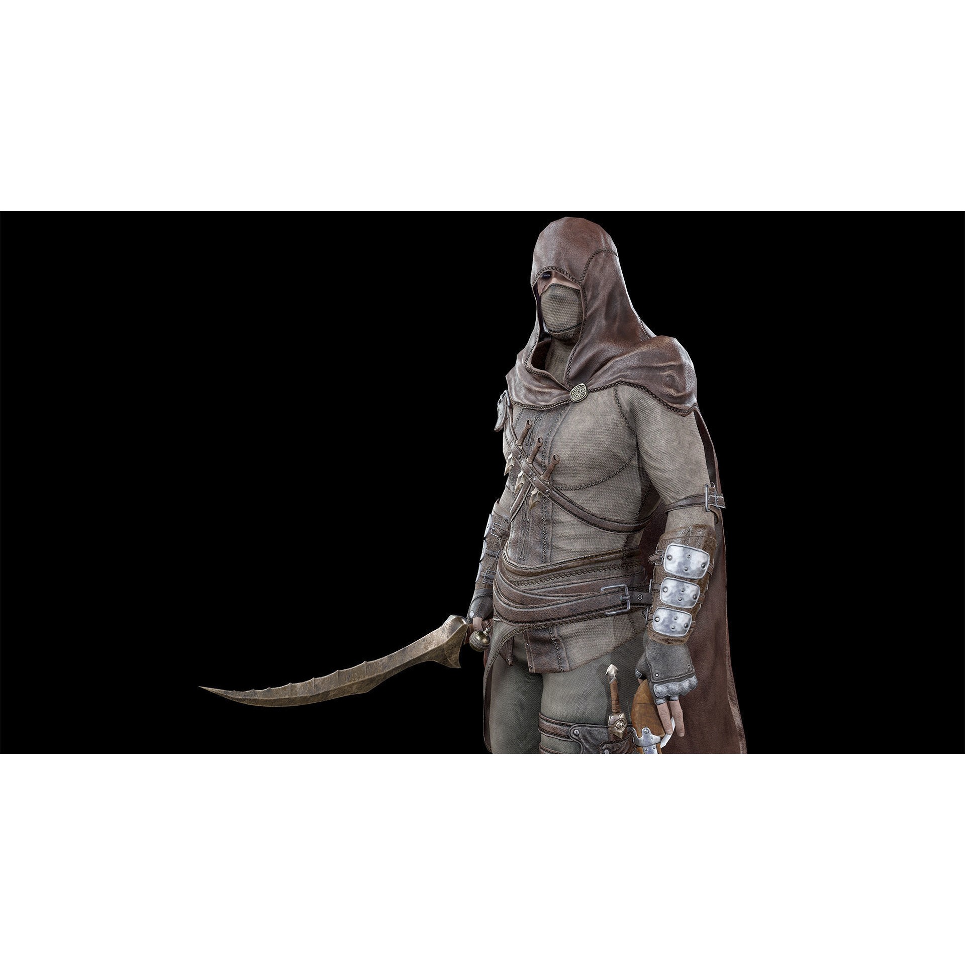 Assassin - Low-Poly Game-Ready 3D Model - View 4