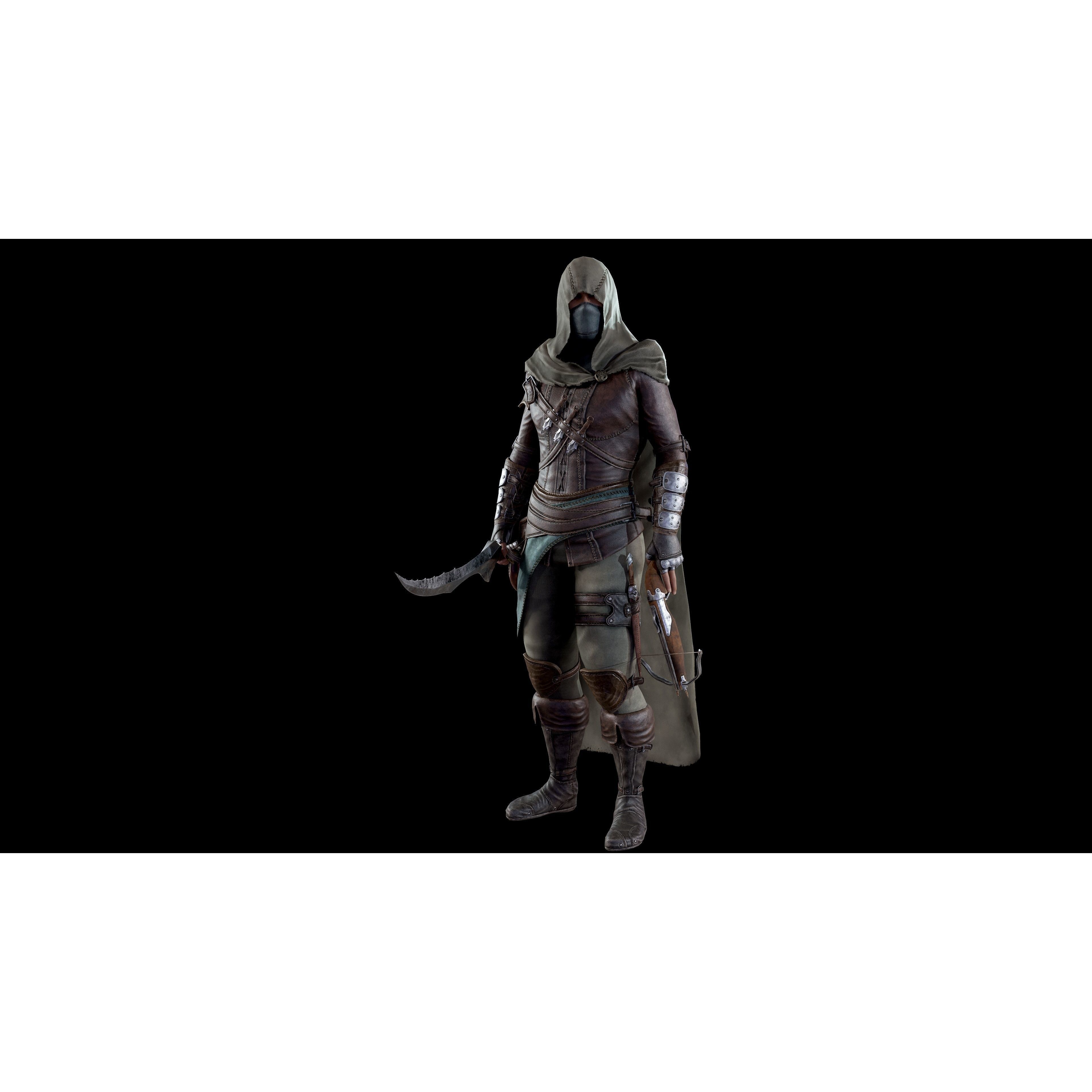 Assassin - Low-Poly Game-Ready 3D Model - View 5