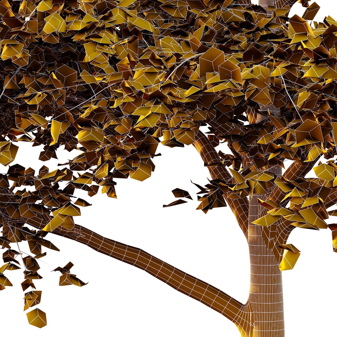 Acer Pseudoplatanus Tree 3D Model – High Poly Game Asset, PBR Textures
