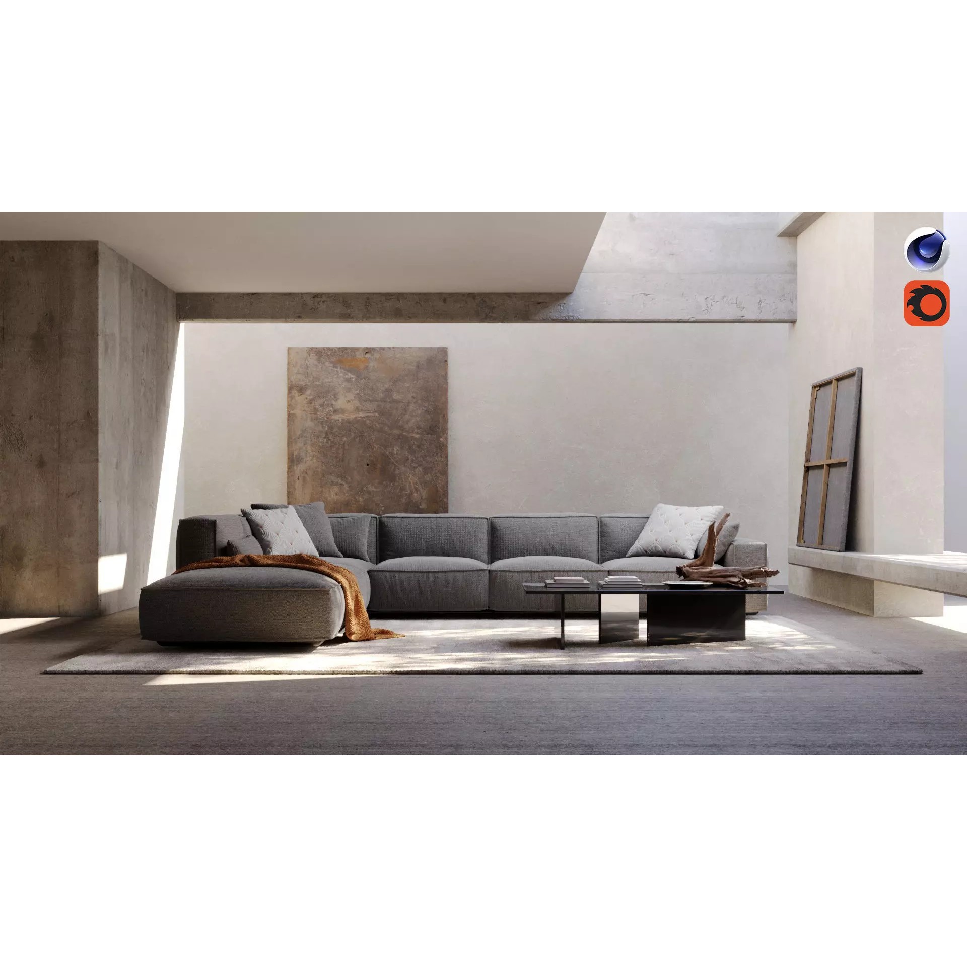 Virtual Location 001 - Cinema 4D Corona Scene 3D Model - View 2