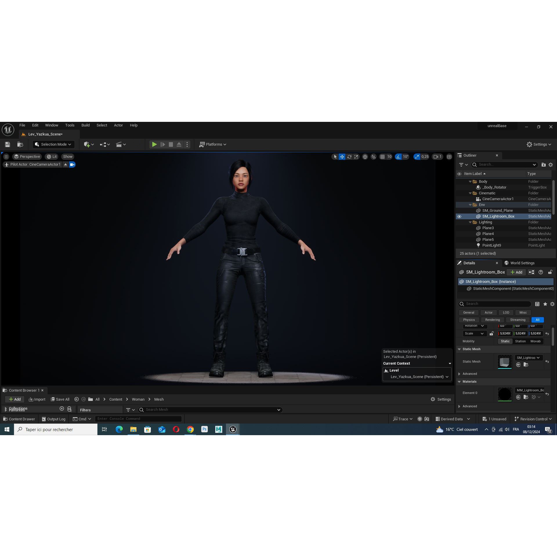 Modern Female Character - Low-Poly Game-Ready 3D Model - View 10