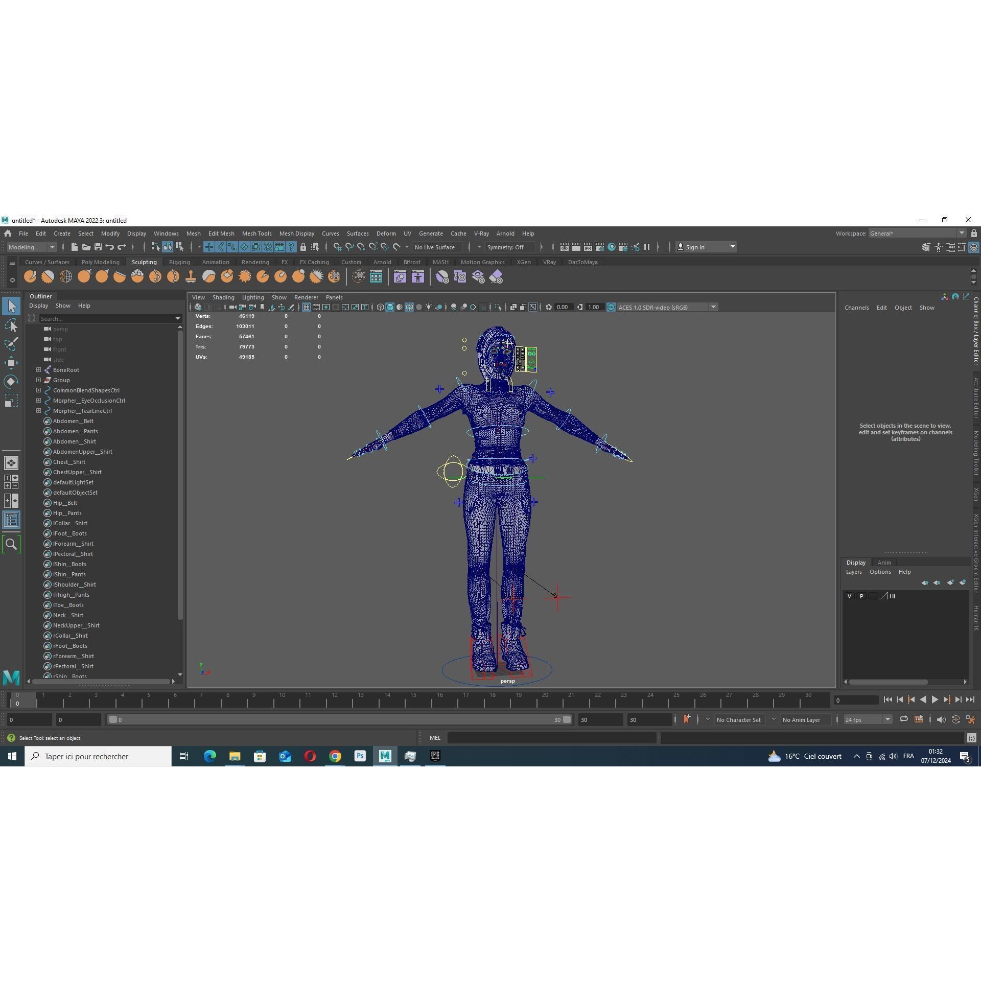 Modern Female Character - Low-Poly Game-Ready 3D Model - View 11