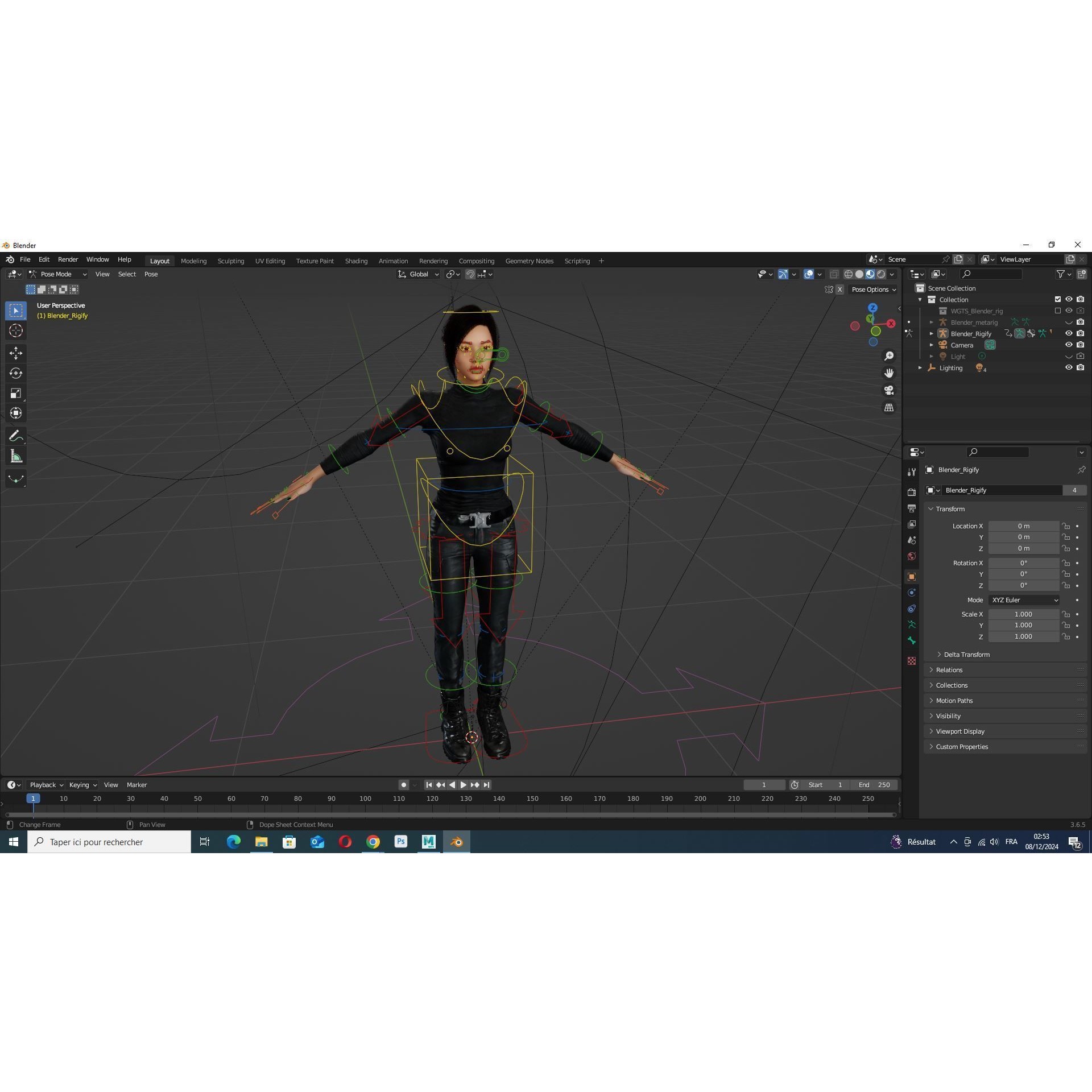 Modern Female Character - Low-Poly Game-Ready 3D Model - View 14