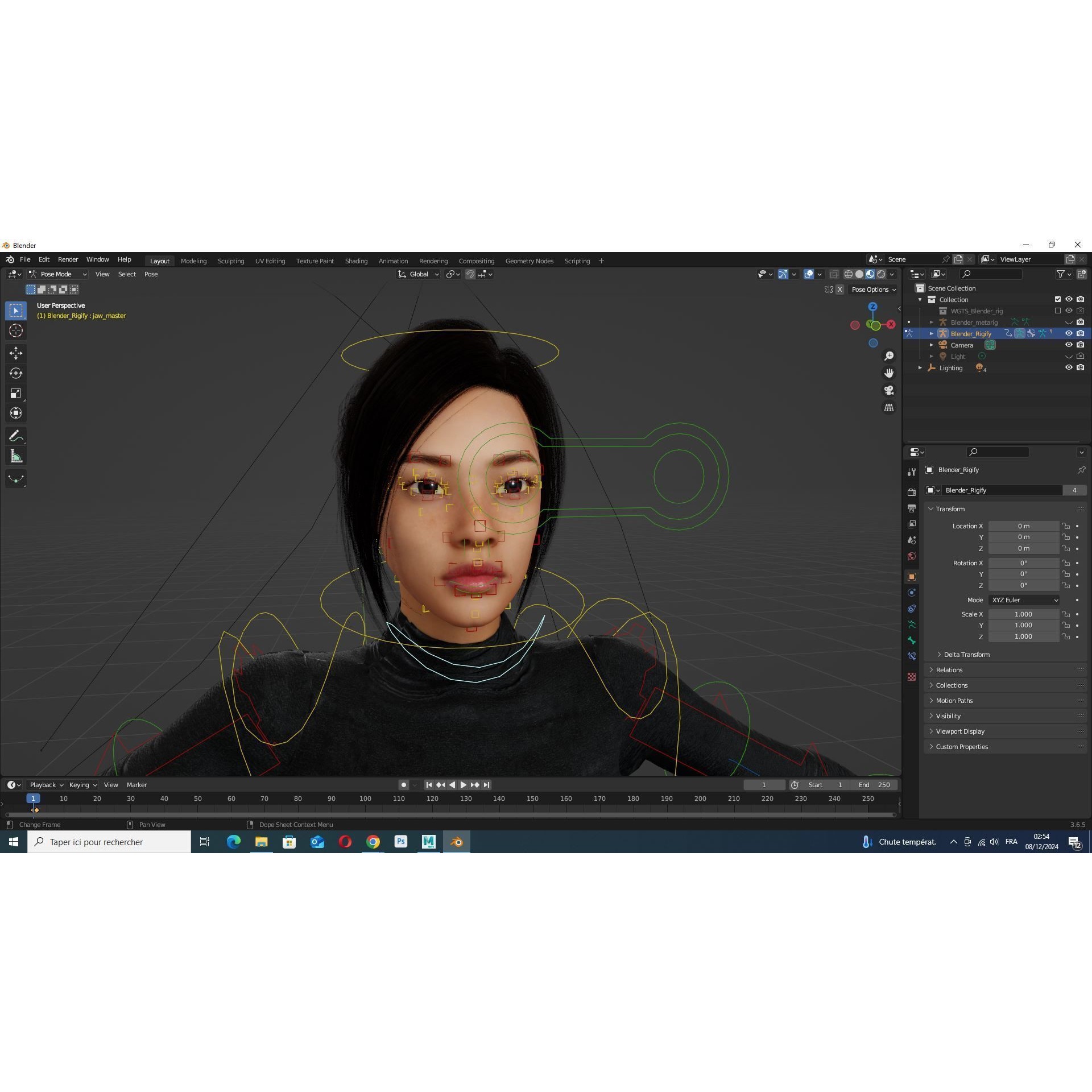 Modern Female Character - Low-Poly Game-Ready 3D Model - View 15