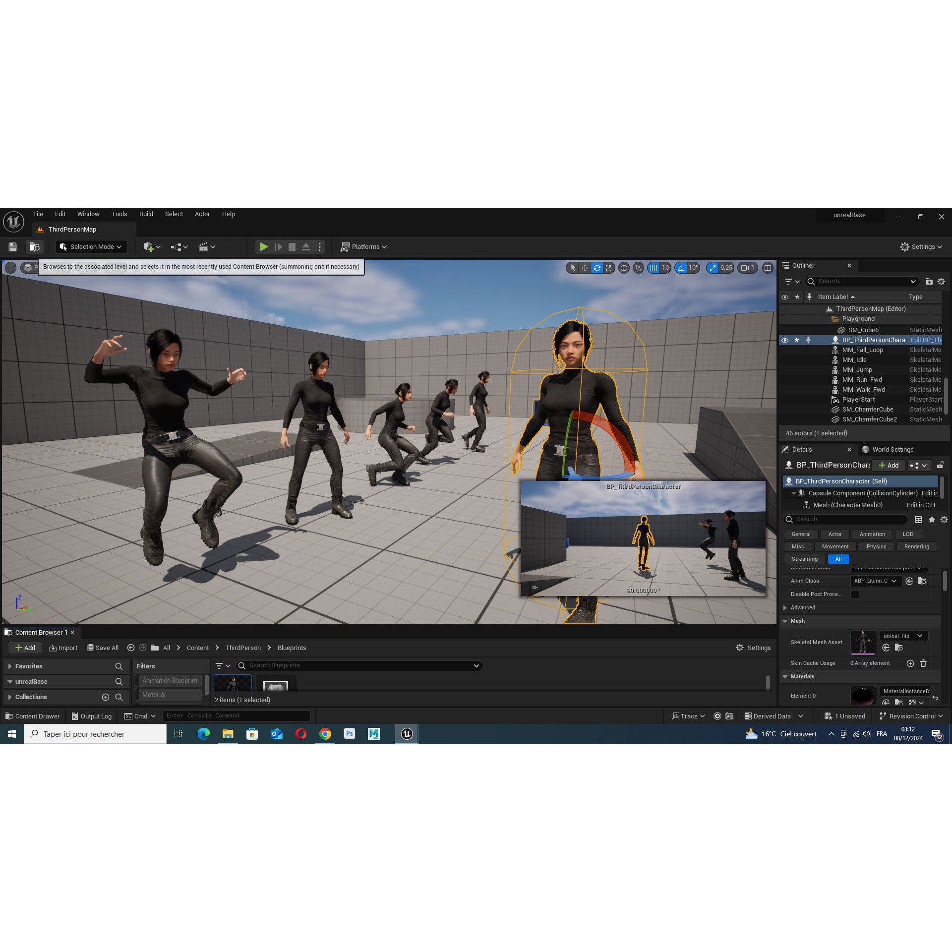 Modern Female Character - Low-Poly Game-Ready 3D Model - View 17