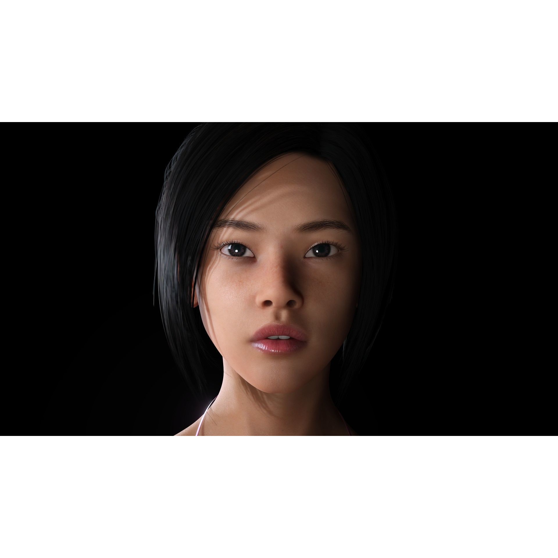 Modern Female Character - Low-Poly Game-Ready 3D Model - View 8