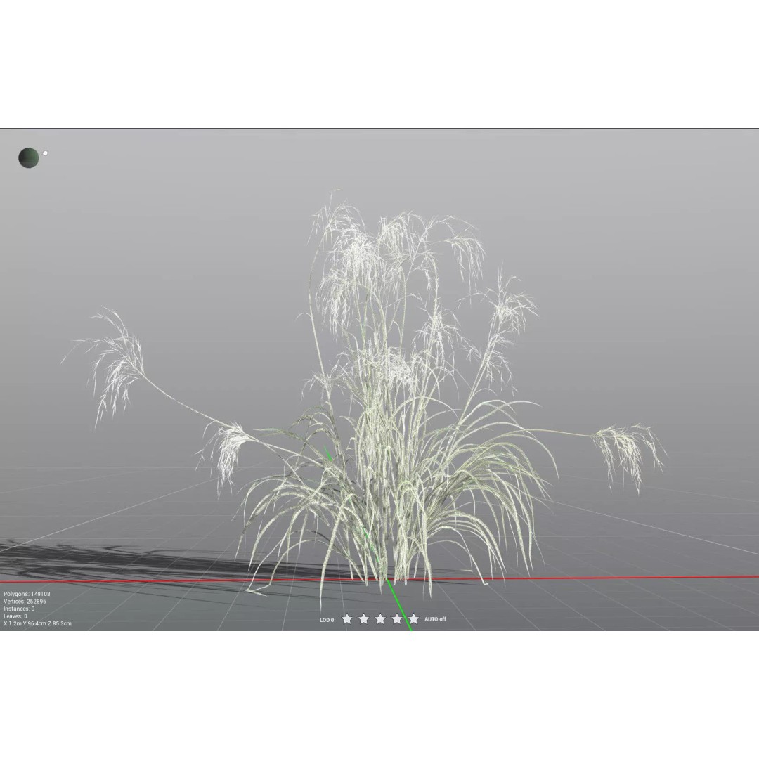 Downy Brome 3D Model – High Poly PBR Grass Asset, FBX - View 38