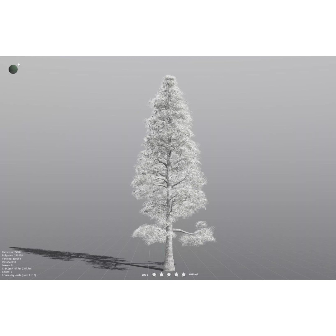 Sitka Spruce 3D Model – High Poly PBR Tree Asset, FBX - View 34